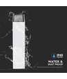 4W LED vegglampe - IP65, hvit, 3000K, PC plast, inkl. lyskilde