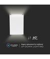 4W Vegglampe LED - 3000K, hvit