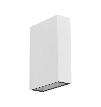 4W LED vegglampe - IP65, hvit, opp/ned lys, inkl. lyskilde