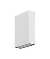 4W LED vegglampe - IP65, hvit, opp/ned lys, inkl. lyskilde