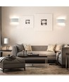 7W sand hvit LED vegglampe - 940lm, 4000K, inkl. lyskilde