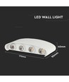 7W sand hvit LED vegglampe - 940lm, 4000K, inkl. lyskilde