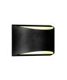 10W LED vegglampe med opp/ned lys - IP54 utendørs, sort, 4000K, Bridgelux chip, inkl. lyskilde