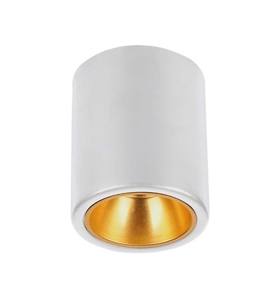 GU10 kvadratisk påbyggingsspot - Hvit, 100x100x120mm, IP20 innendørs, uten lyskilde