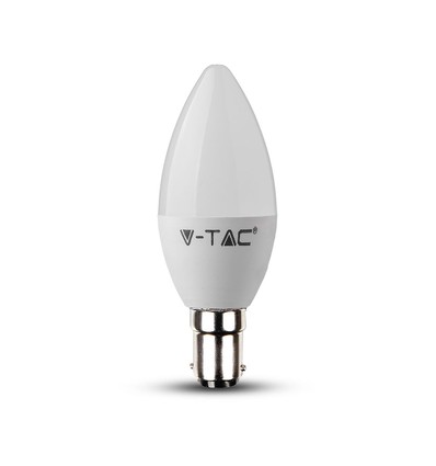 B15 5,5W dimbar LED kronepære - Samsung LED chip, 3000K, varm hvit, erstatter 40W