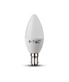 B15 5,5W dimbar LED kronepære - Samsung LED chip, 3000K, varm hvit, erstatter 40W