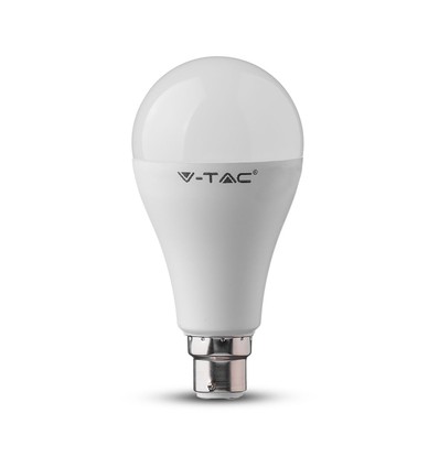B22 15W LED pære - A65, Samsung LED chip, erstatter 100W, 200 grader, hvit plast