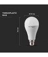 B22 15W LED pære - A65, Samsung LED chip, erstatter 100W, 200 grader, hvit plast