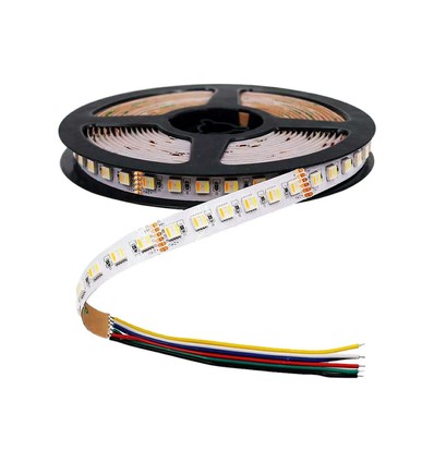 60 24W/m LED Strip Lys - CCT 3i1+RGB, IP20, 24V.