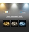 120 LED Stripe Lys - 14W/m, CCT 3i1, IP65, 24V.