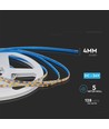 5m 9W/m LED-strip, 128 LED pr. meter - 24V, IP20, 3000K, 127lm/W