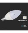 4,5W LED kronelyspære E14 - 6500K