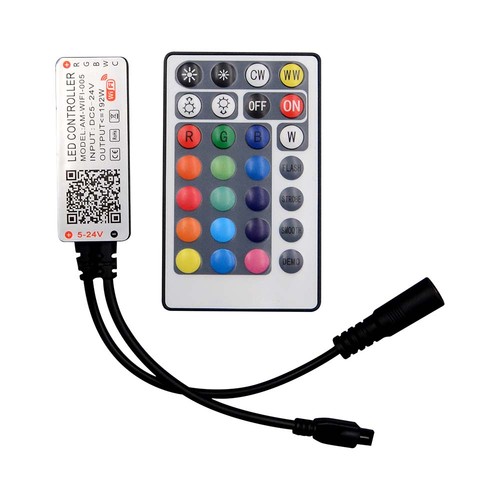 WiFi-kontroller - med fjernkontroll, CCT 3i1+RGB, 28 knapper