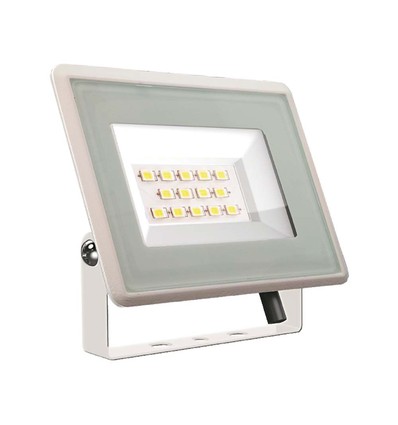 10W LED lyskaster, hvit - IP65, 750lm, 4000K, utendørs