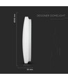 24W LED taklampe - Ø35cm, 2600lm, IP20, rund dome design