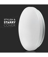 24W LED taklampe - Ø35cm, 2600lm, IP20, rund dome design