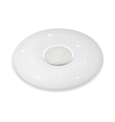 60W Designer taklampe med fjernkontroll - 150lm/W, CCT, dimbar, stjernehimmel, rund cover