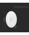 60W Designer taklampe med fjernkontroll - 150lm/W, CCT, dimbar, stjernehimmel, rund cover