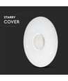 60W Designer taklampe med fjernkontroll - 150lm/W, CCT, dimbar, stjernehimmel, rund cover