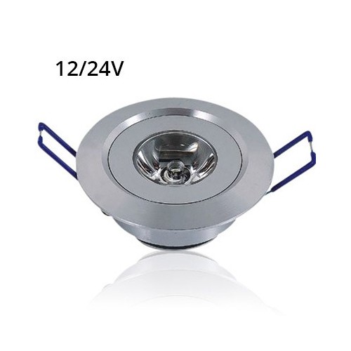 LEDlife 1,5W downlight - Hull: Ø4,2 cm, Mål: Ø5,2 cm, 2,2 cm høy, dimbar, 12V/24V