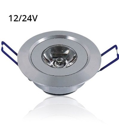 LEDlife 1,5W downlight - Hull: Ø4,2 cm, Mål: Ø5,2 cm, 2,2 cm høy, dimbar, 12V/24V