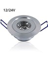 LEDlife 1,5W downlight - Hull: Ø4,2 cm, Mål: Ø5,2 cm, 2,2 cm høy, dimbar, 12V/24V