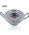 LEDlife 1,2W downlight - Hull: Ø4,2 cm, Mål: Ø5,2 cm, 2,2 cm høy, 230V