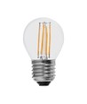 E27 4W LED kronepære - G45, filament, 400lm, 6500K, kald hvit