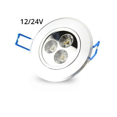 LEDlife 3W downlight - Hull: Ø7-8 cm, Mål: Ø8,4 cm, 4 cm høy, dimbar, 12V/24V