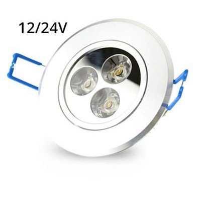 LEDlife 3W downlight - Hull: Ø7-8 cm, Mål: Ø8,4 cm, 4 cm høy, dimbar, 12V/24V