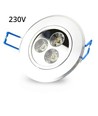 LEDlife 3W downlight - Hull: Ø7-8 cm, Mål: Ø8,4 cm, 4 cm høy, dimbar, 230V