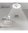 40W Reflektor Downlight - LED, COB, 4000K, Høy Lumen