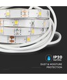 1,2m sengelys-sett 3W LED til enkeltseng - 12V DC, 4000K, inkl. bevegelsessensor