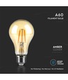 A67 LED Kulltrådspære 10W E27 - Amber Dekning, 2200K.