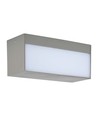 12W LED vegglampe med opp/ned lys - IP65 utendørs, grå, 230x100x90mm, inkl. lyskilde
