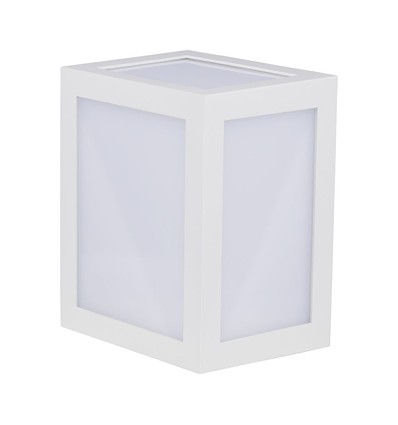 12W LED vegglampe - IP65 utendørs, hvit, 4000K, inkl. lyskilde