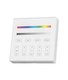 4 Sone RGB+W WiFi veggpanel fjernkontroll, 3V - 86x86mm, hvit, 4 soner, dimbar, RF 2.4GHz