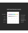 4 Sone RGB+W WiFi veggpanel fjernkontroll, 3V - 86x86mm, hvit, 4 soner, dimbar, RF 2.4GHz
