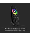 Touch fjernkontroll til RGB+W - Sort, 4 soner, 2.4GHz, batteridrevet