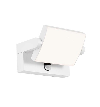 17W LED vegglampe med sensor - IP65, 2580lm, hvit, 4000K, PIR sensor