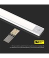 2W LED Skapslys - PIR Sensor, 4000K, Sølv, IP20