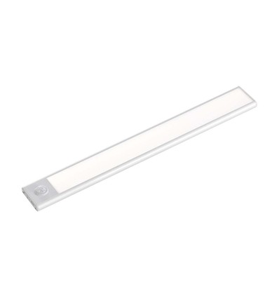 40cm 2W LED skaplampe med PIR sensor, 5V - Sølv, 2200mA batteri, IP20, 4000K