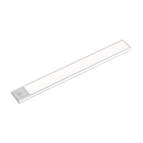 2.5W LED Skapslys - med PIR Sensor, 3000K, Sølv, Hus, IP20