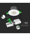 5W/8W LED innfellingsspot, fire-rated - 830lm, IP65, dimbar, CCT, 60 grader, hvit/sort/krom finish