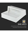 3W LED vegglampe til trapper - IP65, hvit, 15,4x15,1 cm, innfellingsspot til trinn
