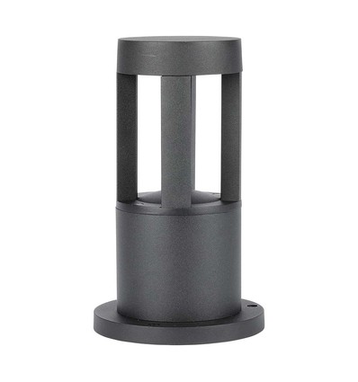 10W Vegglampe - 6400K, Svart hus, 25cm høyde