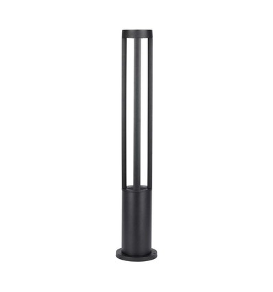 10W LED hagelampe / bedlampe, 80cm, IP65 - 1000lm, sort, kald hvit, utendørs