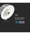 40W LED downlight - reflektor COB, 6500K, høy lumen.