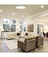 LED Designer pendel med fjernkontroll - CCT dimbar, sort/hvit, 3 års garanti