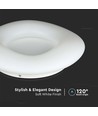 20W LED Designer Overflatependel - Fargeskift, Ø300xH80, Dimbar, Hvit